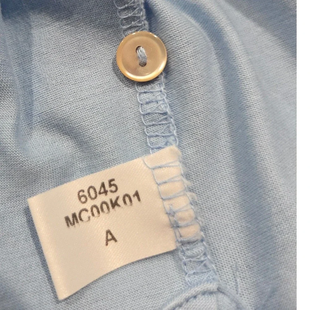Peter Millar Mens Polo Shirt Light Blue XXL Short‎ Sleeve 100% Cotton Casual